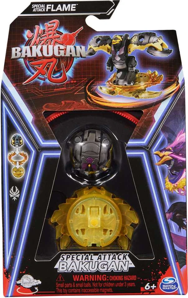 Bakugan set Special Attack Flame Besisukanti spalvinga veiksmo figūrėlė + kortelės