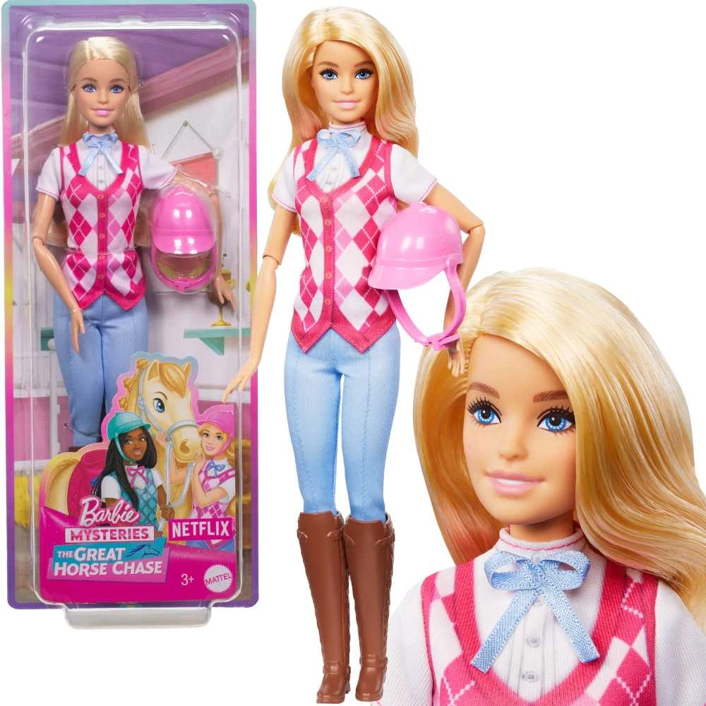 Mattel BARBIE MALIBU MYSTERIES lėlė raitelė (HXJ38)