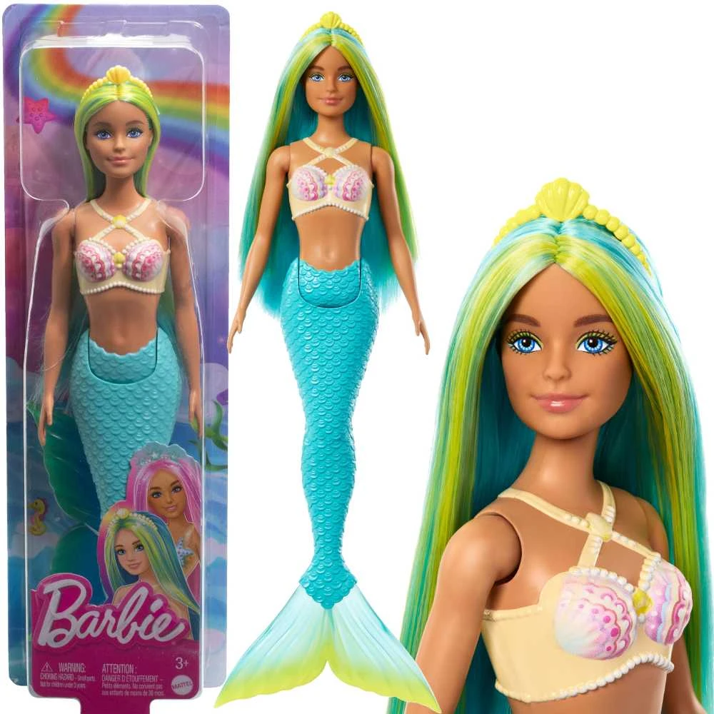 Mattel BARBIE DREAMTOPIA undinėlė melsvais plaukais (HRR03)