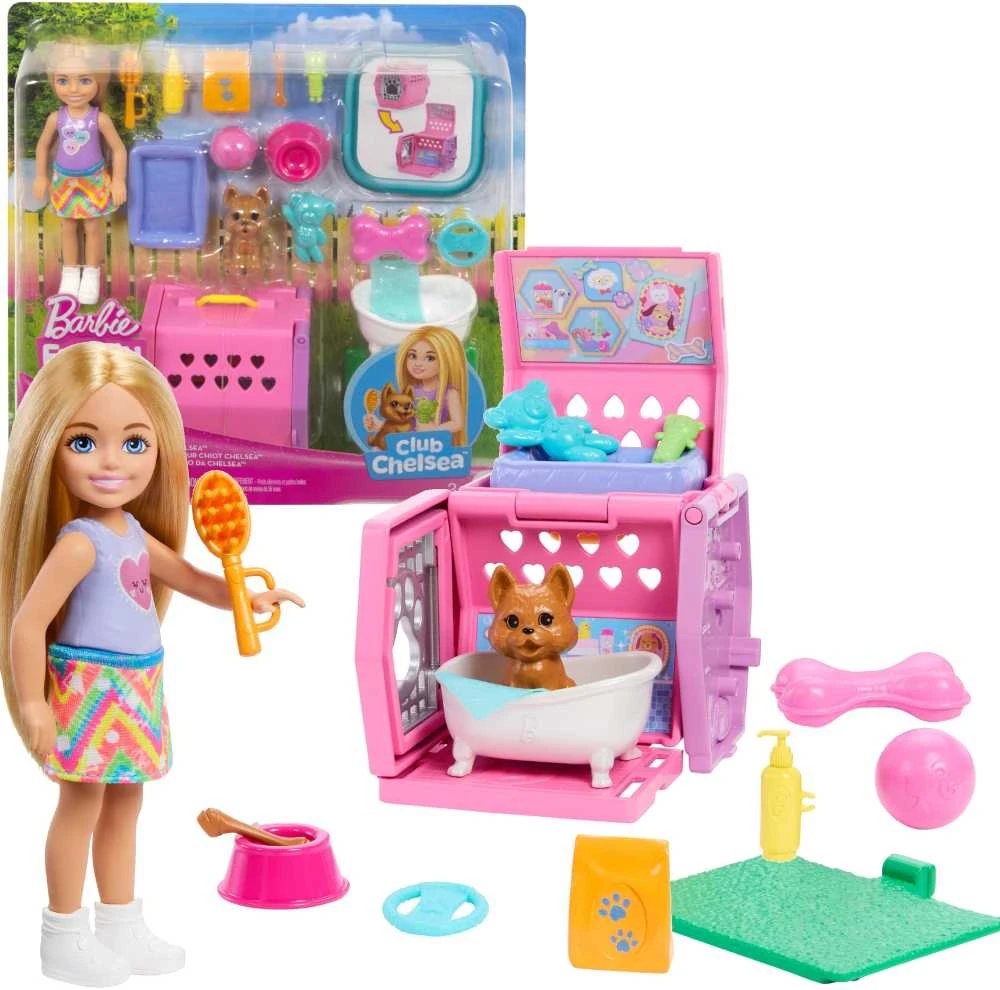Mattel Lėlės Barbie Chelsea transporteris šuniukui su priedais