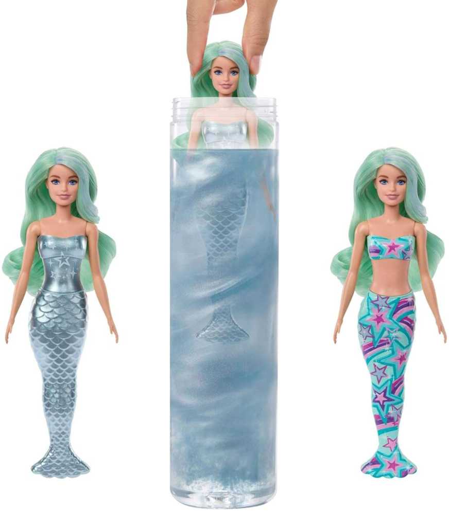 Mattel BARBIE COLOR REVEAL undinės siurprizų rinkinys, giliųjų vandenų serija (HRK12)