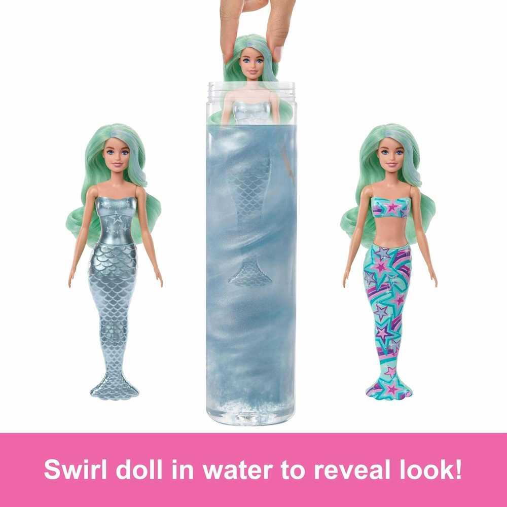 Mattel BARBIE COLOR REVEAL undinės siurprizų rinkinys, giliųjų vandenų serija (HRK12)