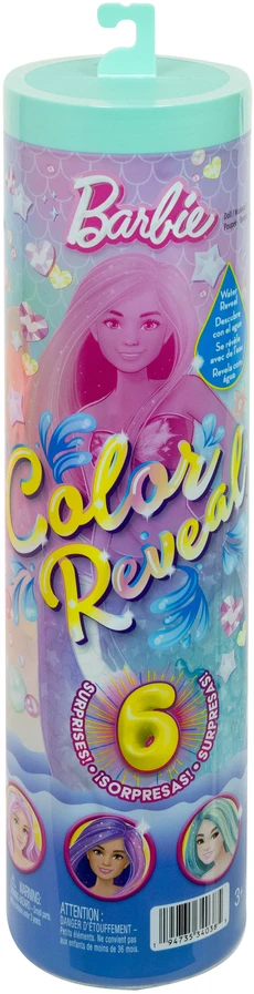 Mattel Lėlė Barbie Color Reveal su balioniniais gyvūnėliais