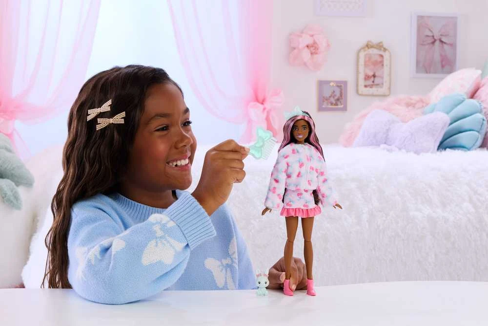 Mattel Barbie Cutie Reveal Lėlė staigmena mėtų zuikio zuikio figūrėlė + priedai