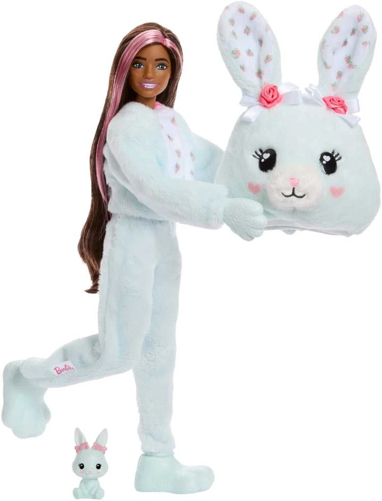 Mattel Barbie Cutie Reveal Lėlė staigmena mėtų zuikio zuikio figūrėlė + priedai