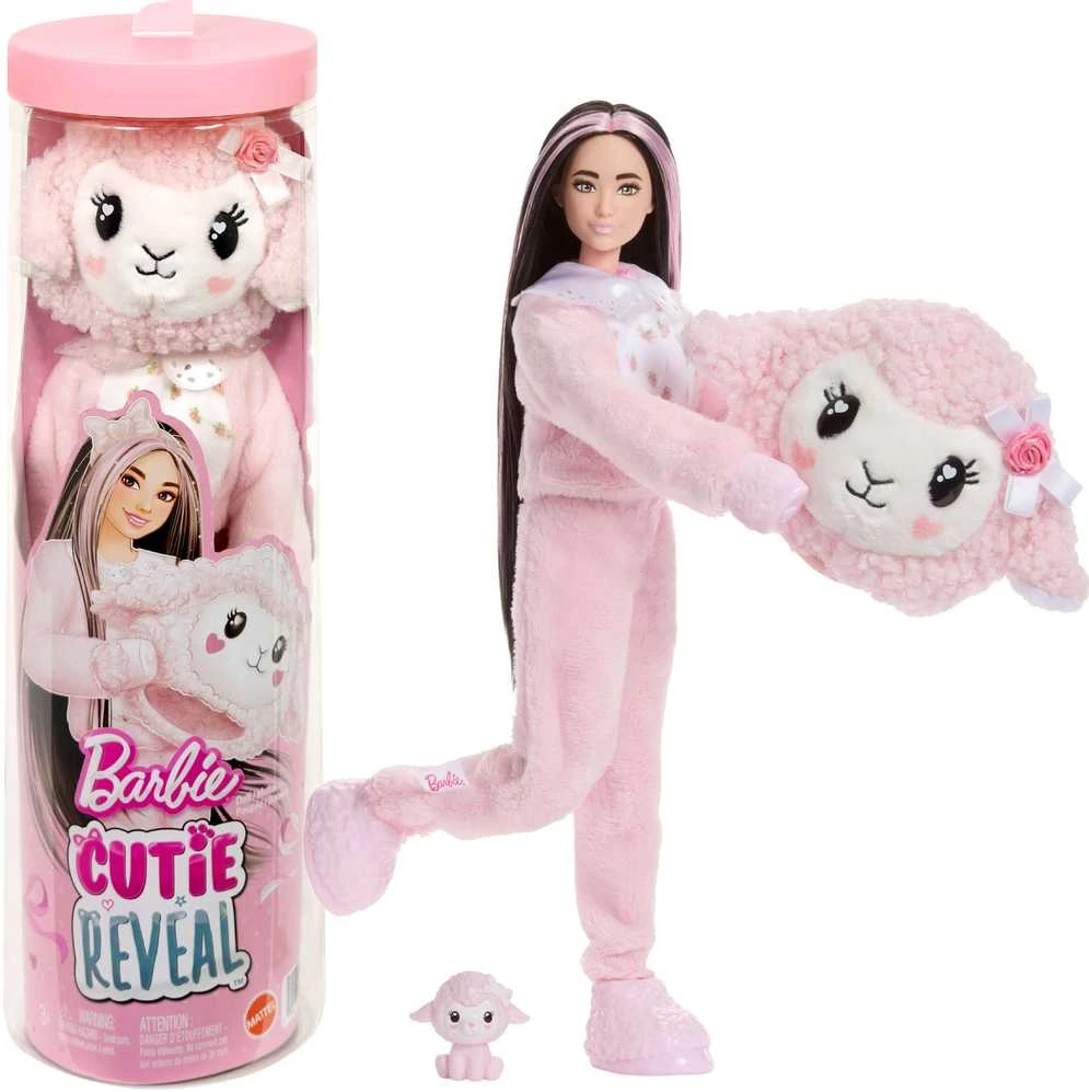 Mattel BARBIE CUTIE REVEAL CARE BEARS SWEET BOWS siurprizų rinkinys – avytė (JJP66)