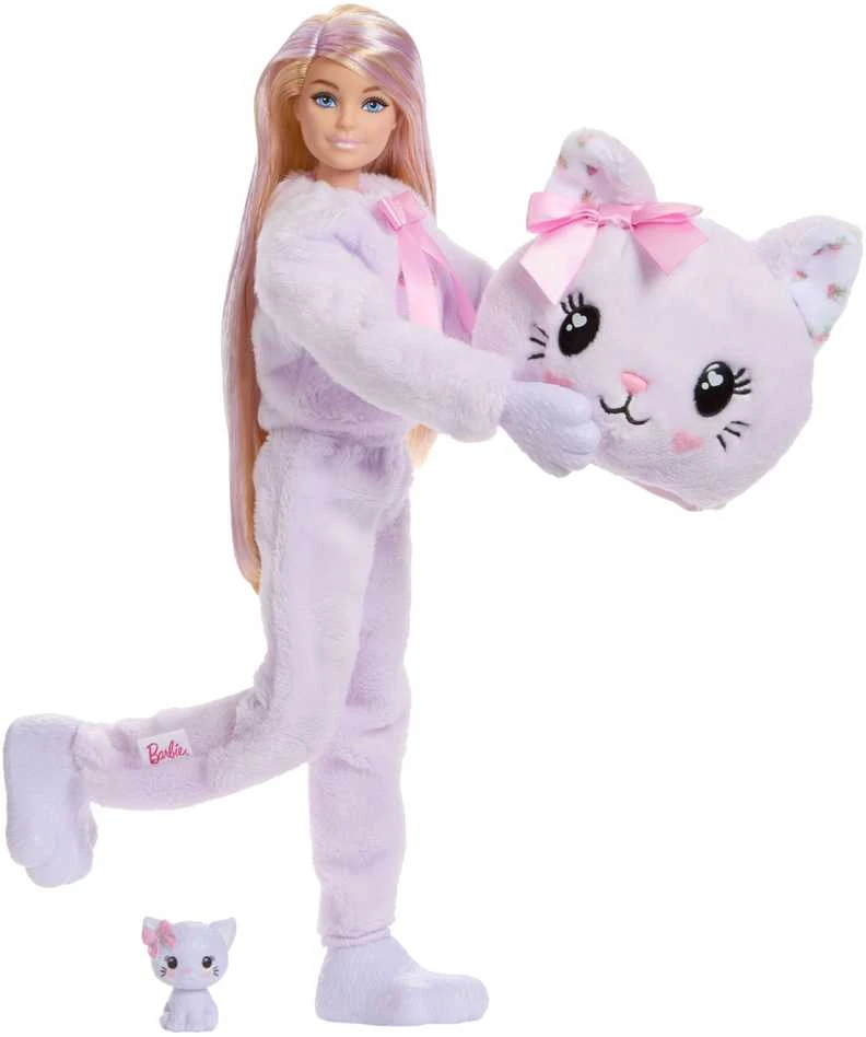 Mattel BARBIE CUTIE REVEAL CARE BEARS SWEET BOWS siurprizų rinkinys – katytė (JJP64)
