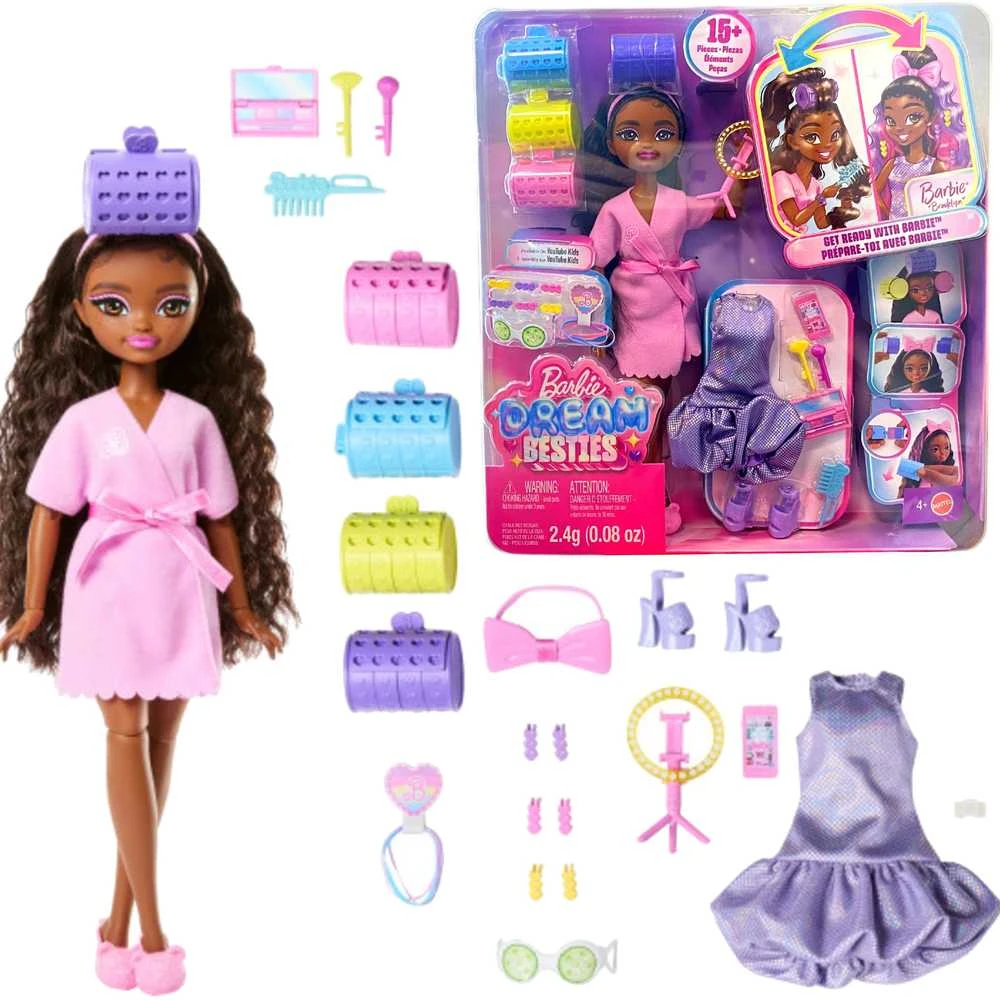 Mattel Barbie Dream Besties Festival Looks lėlė Brooklyn su aksesuarais
