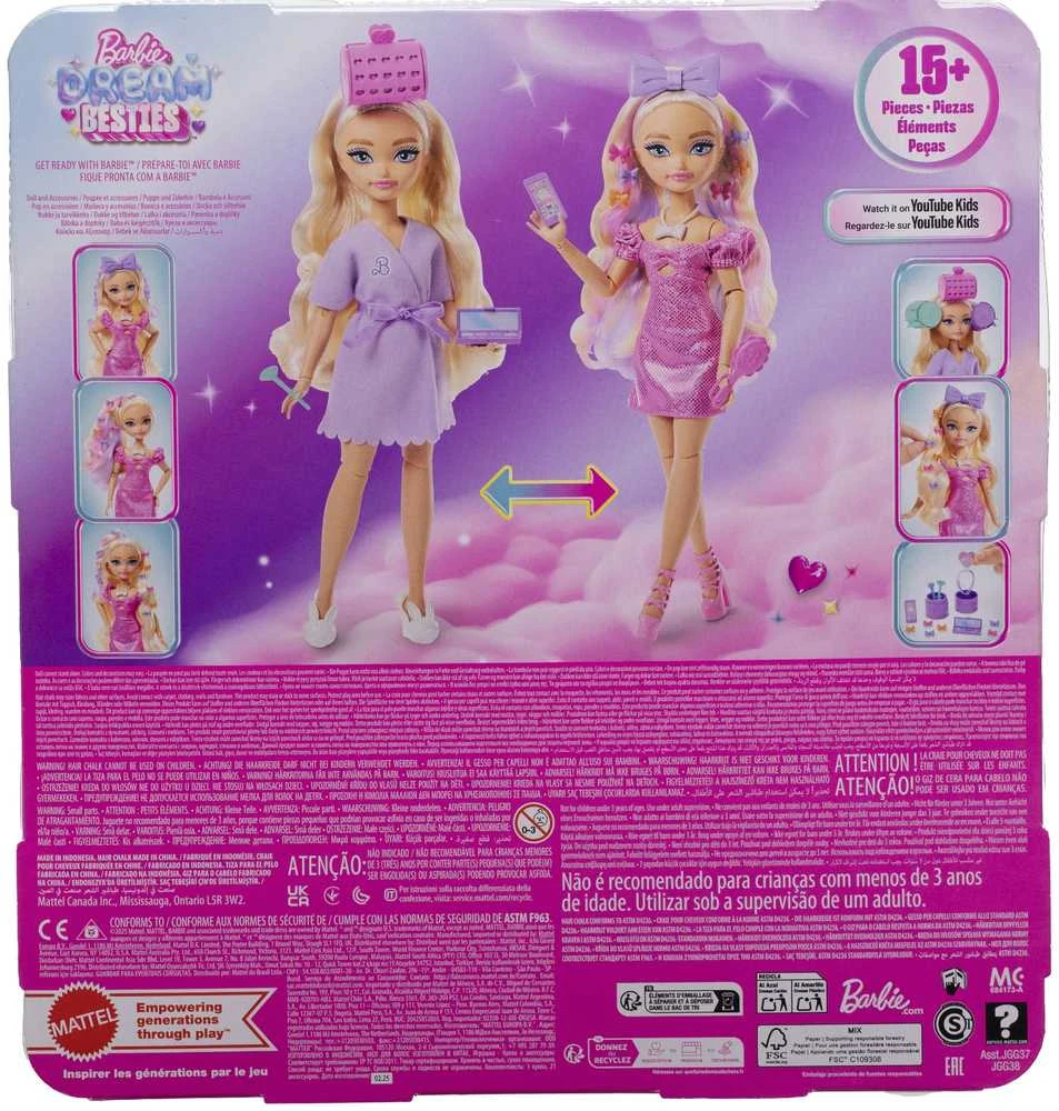 Mattel Barbie lėlė Dream Besties Get Ready Barbie JGG38 JGG37