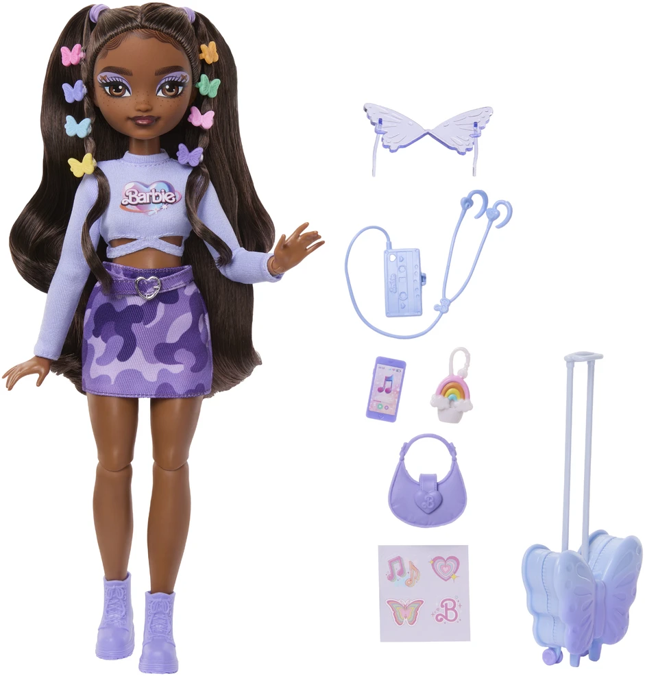 Mattel Lėlė Barbie Dream Besties su priedais ir nameliu