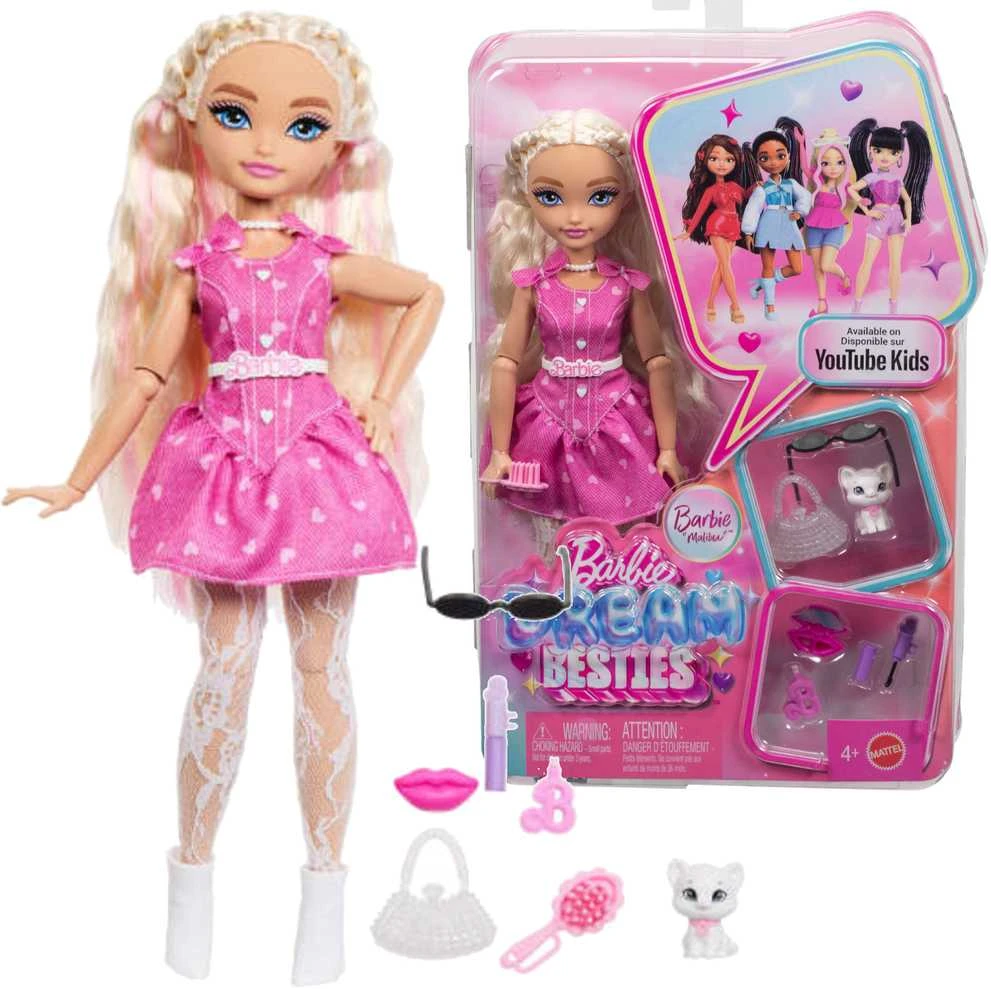 Mattel BARBIE DREAM BESTIES lėlė Malibu (JKP50)