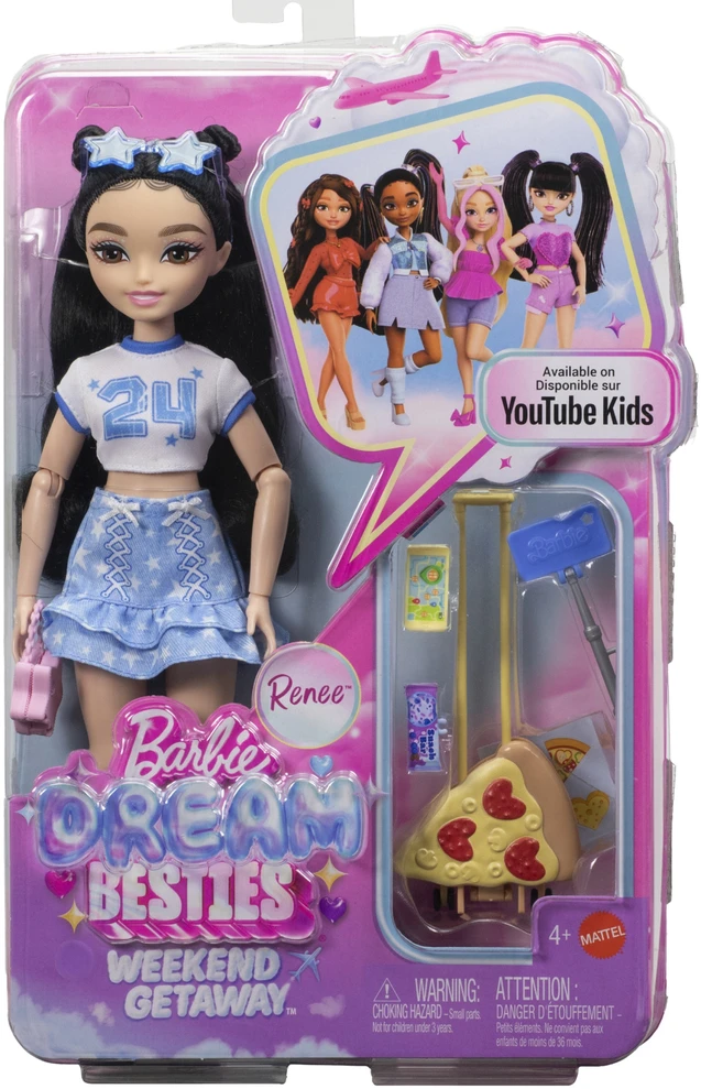 Mattel Lėlė Barbie dream besties savaitgalio kelionė su priedais