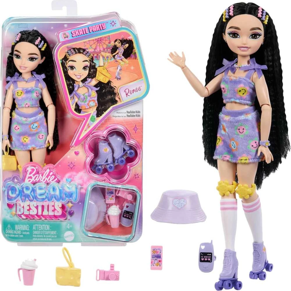 Lėlė Mattel Barbie Dream Besties Roller Skate – Renee (JFX99)