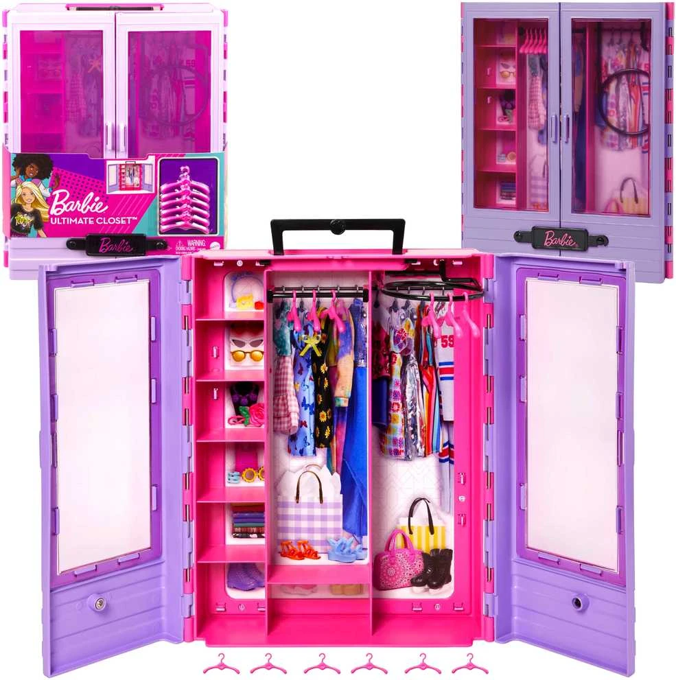 Mattel Barbės rūbų ir aksesuarų spinta