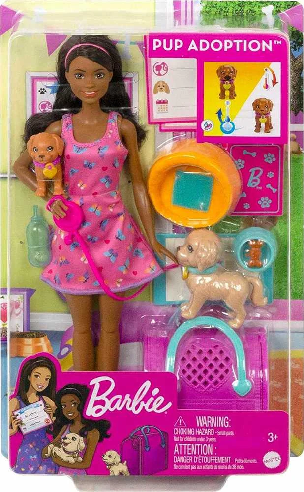 Mattel Lėlė Barbė šuniukų įvaikinimo žaidimų rinkinys