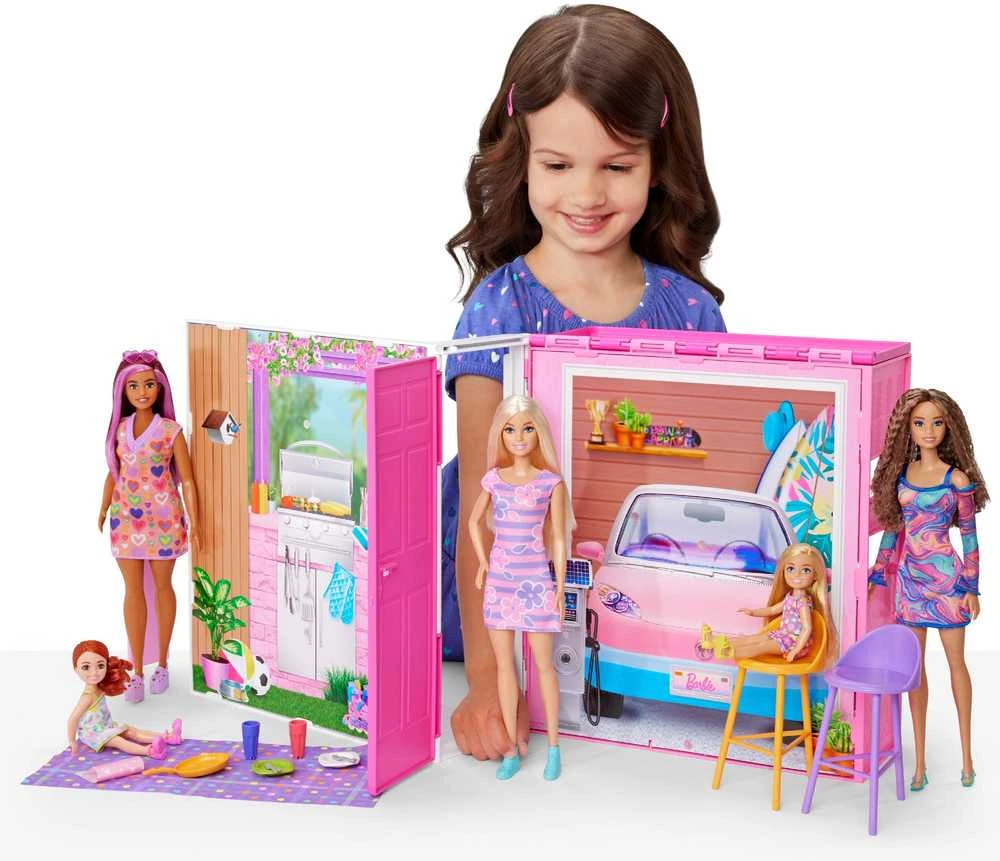 Sulankstomi lėlės namai Mattel Barbie Fashionistas (HRJ76)