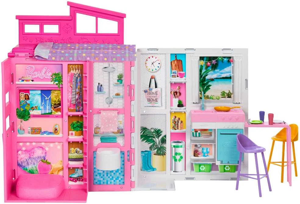 Sulankstomi lėlės namai Mattel Barbie Fashionistas (HRJ76)