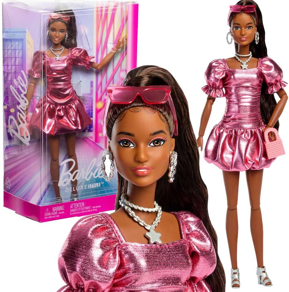 Mattel BARBIE DELUXE FASHIONISTAS tamsiaplaukė lėlė (JFP41)
