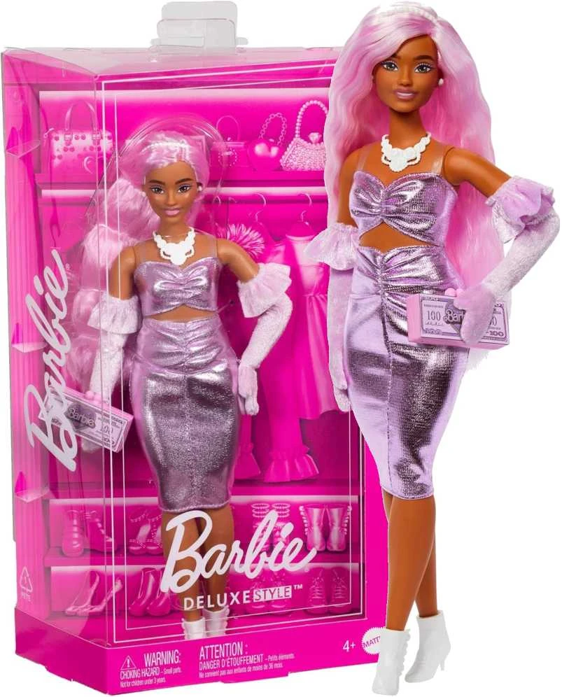 Mattel BARBIE DELUXE FASHIONISTAS lėlė rožiniais plaukais (HYV25)