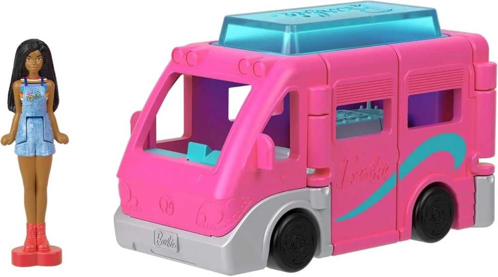Mattel Mini Barbie Land Tourist Doll + Camper Van ZA6038 C