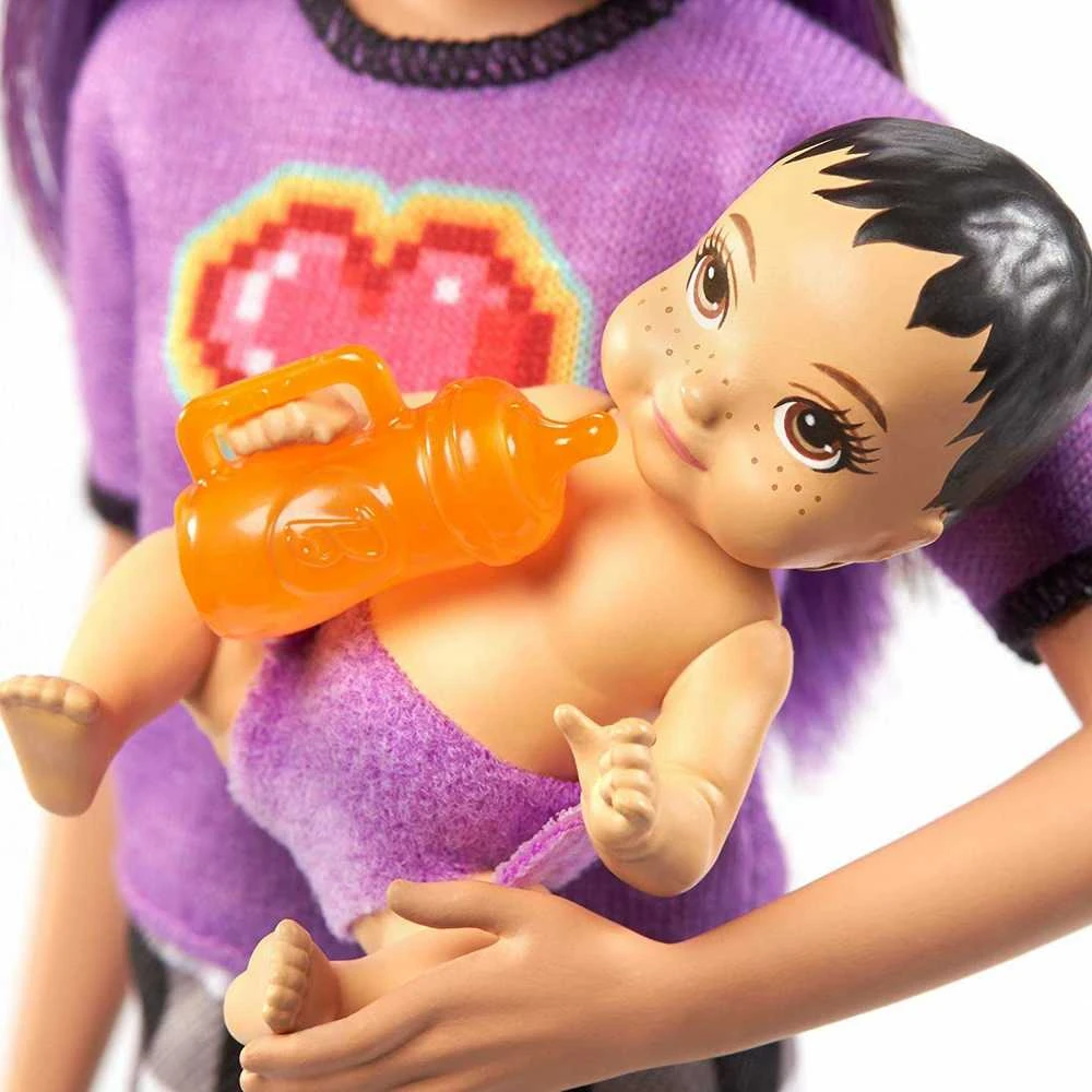 Barbie kapitono lėlių auklė + kūdikių aksesuarai GRP11 ZA5084