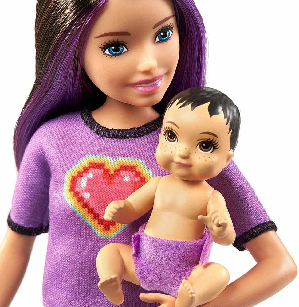 Barbie kapitono lėlių auklė + kūdikių aksesuarai GRP11 ZA5084