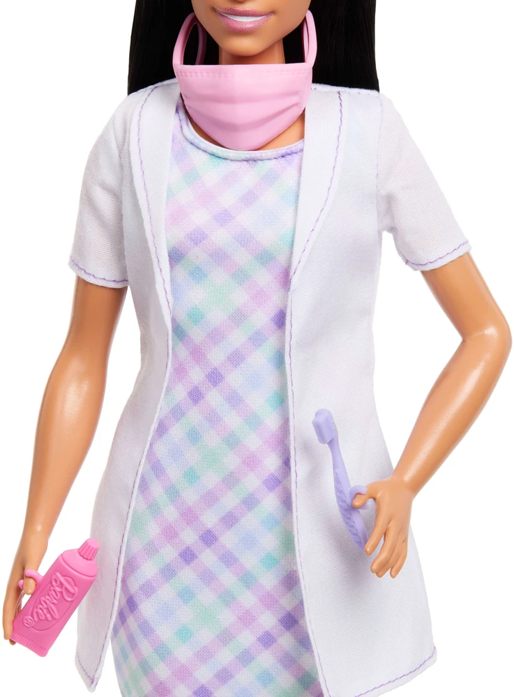 Mattel Lėlė Barbie dantistė brunetė rinkinys 2