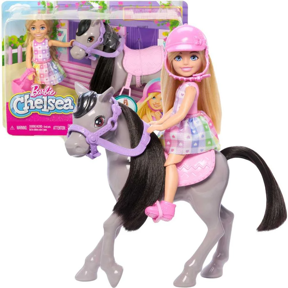 Mattel CHELSEA lėlytės ir ponio rinkinys (HTK29)