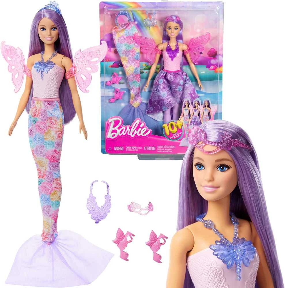 Barbie lėlė su fėjos ir undinėlės rinkinuku JCP74