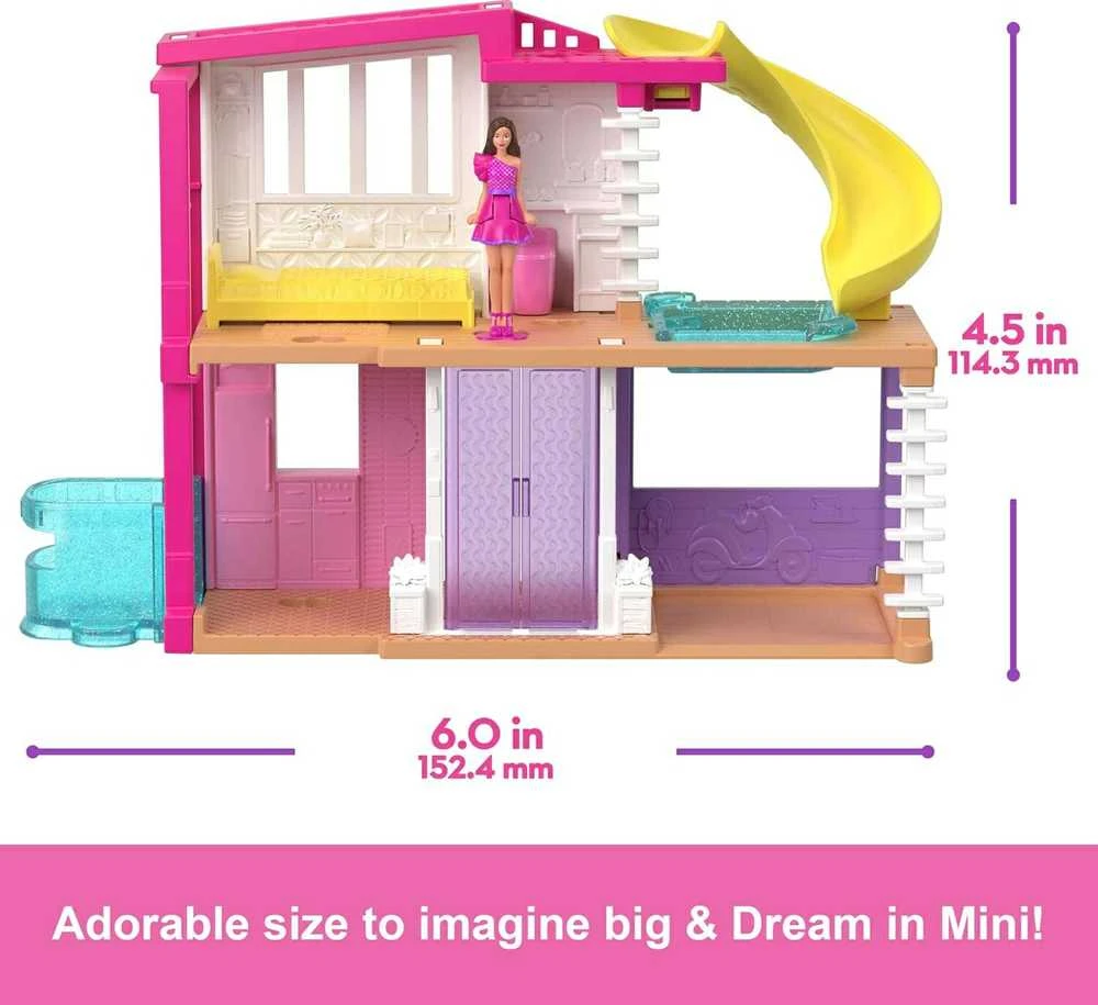 Mattel Barbės mini svajonių namelis su staigmena HYF44 HYF47