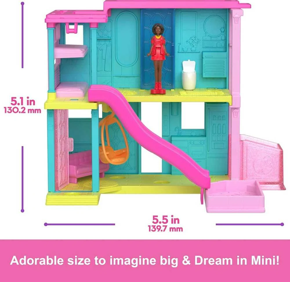 Mattel Barbės mini svajonių namelis su staigmena HYF44 HYF46