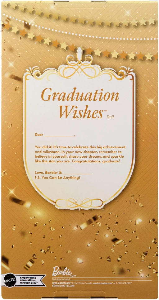 Mattel BARBIE GRAD WISHES kolekcinė absolventė lėlė (JJX81)