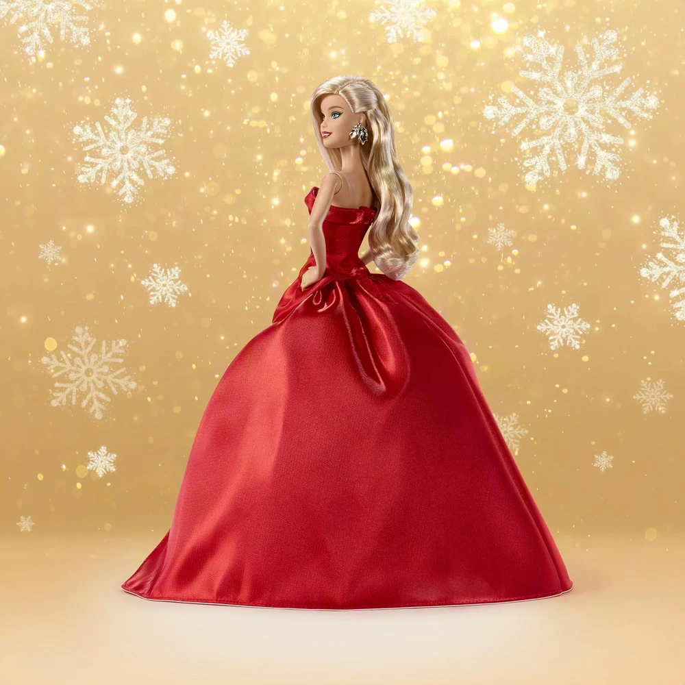 Mattel BARBIE HOLIDAY kolekcinė lėlė raudona suknele (JJX65)
