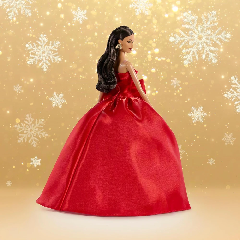 Mattel Barbie Signature Świąteczna Lėlė Kolekcjonerska 2026 szatynka w czerwonej sukni 6+