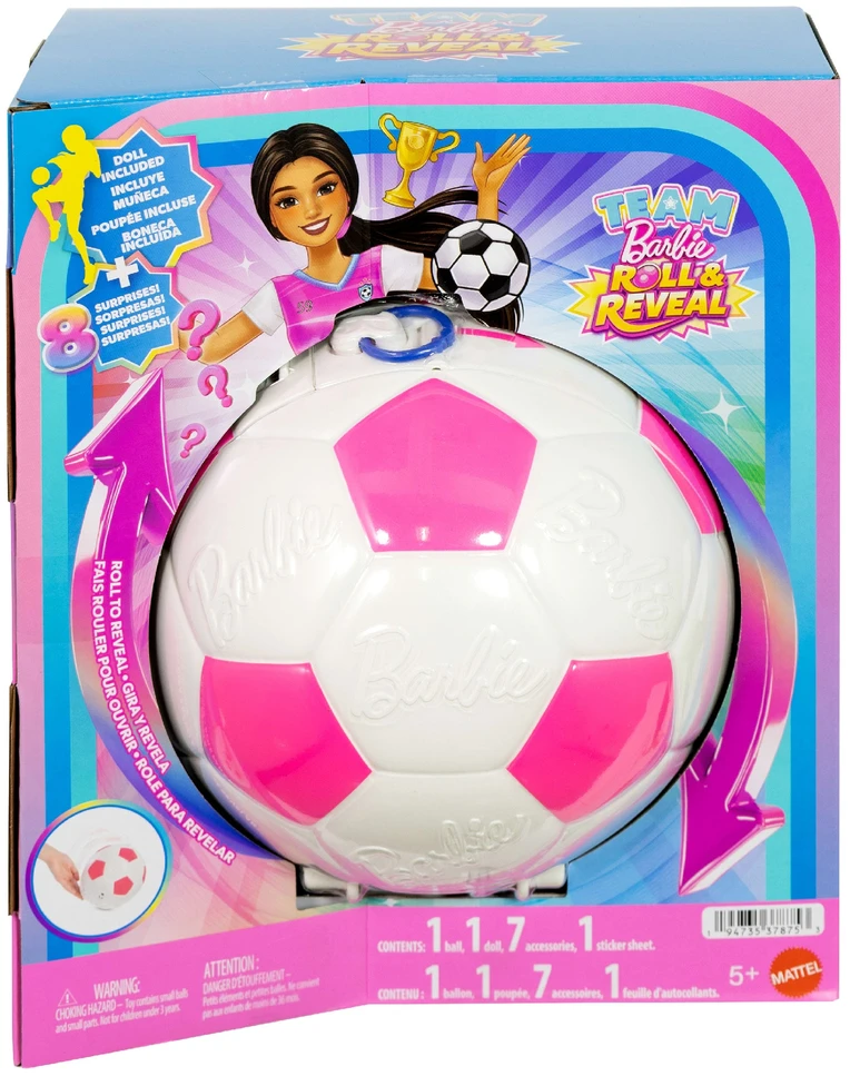 Mattel Lėlė Barbie futbolininkė su kamuoliu