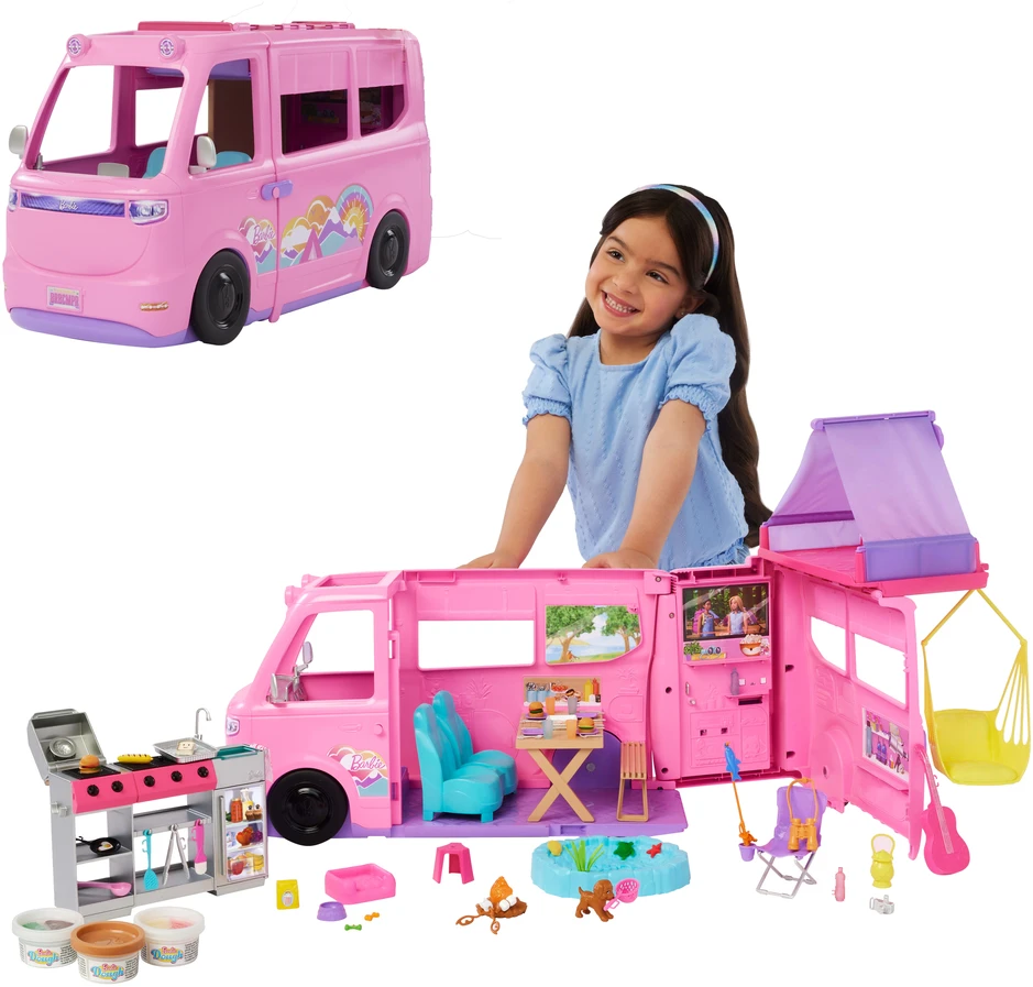 Lėlių kemperis Mattel Barbie Dreamcamper, su priedais