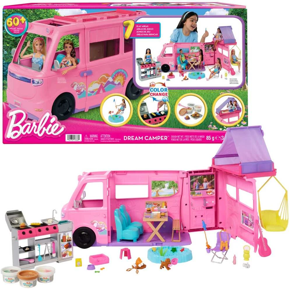 Lėlių kemperis Mattel Barbie Dreamcamper, su priedais