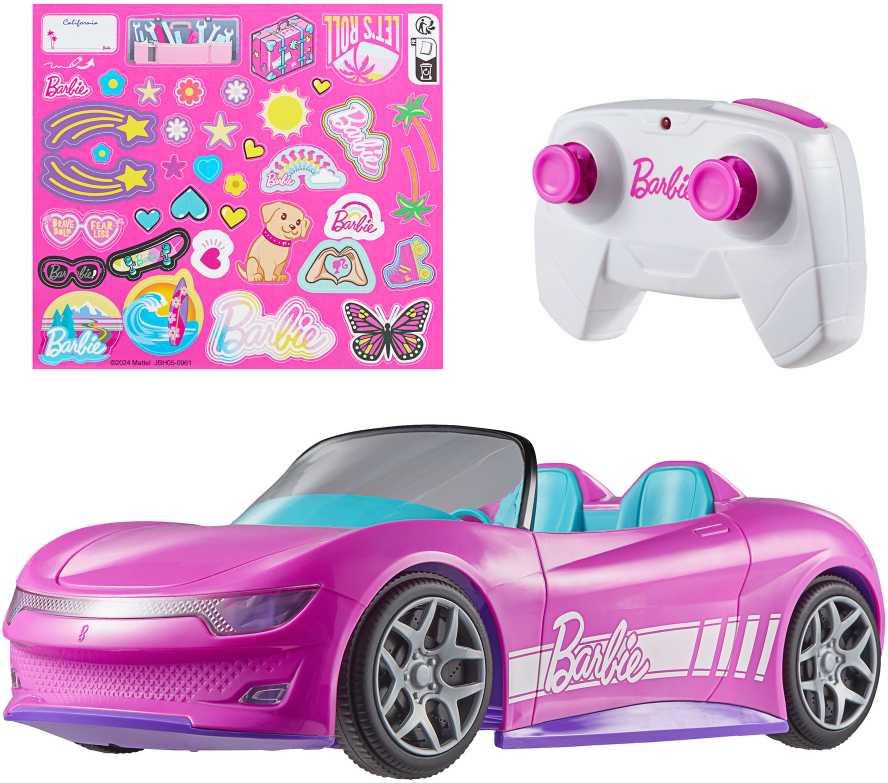 Mattel HOT WHEELS RC automodelis – BARBIE kabrioletas (JBH05)