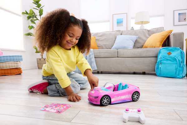 Mattel HOT WHEELS RC automodelis – BARBIE kabrioletas (JBH05)