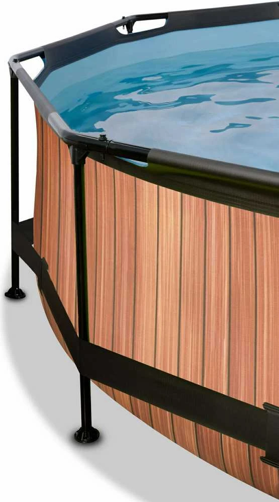 Karkasinis baseinas su stogeliu ir filtru Exit Wood 300x76cm