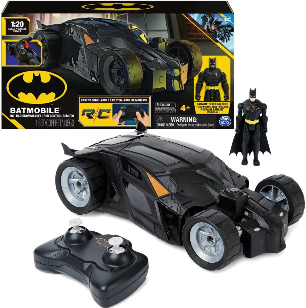 BATMAN 1:20 valdomas automobilis Batmobile, 6065425