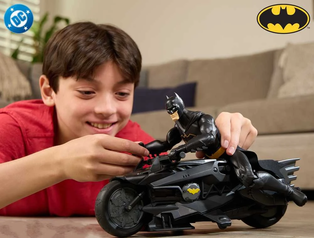 Spin Master BATMAN RC transporto priemonė su figūrėle Batcycle, 6072896