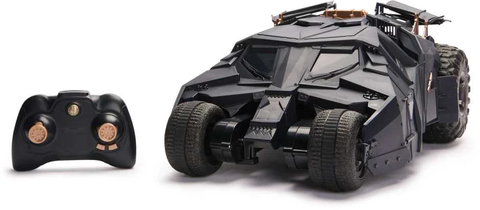 Nuotolinio valdymo „Batmobile“ transporto priemonė „DC Comics Tumbler RC“ iš „Dark Knight“ trilogijos 1:15 30 cm