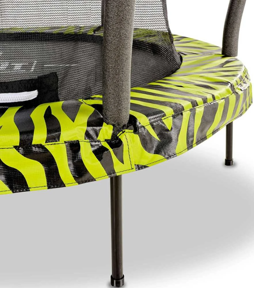 EXIT Tiggy Junior batutas su apsauginiu tinklu, ø140 cm, juodas/žalias