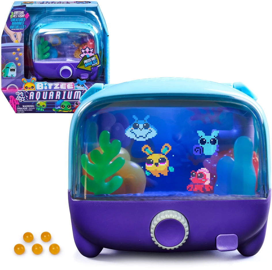 NAUJIENA 2026! Spin Master BITZEE Interaktyvus skaitmeninis gyvūnėlis „Aquarium“