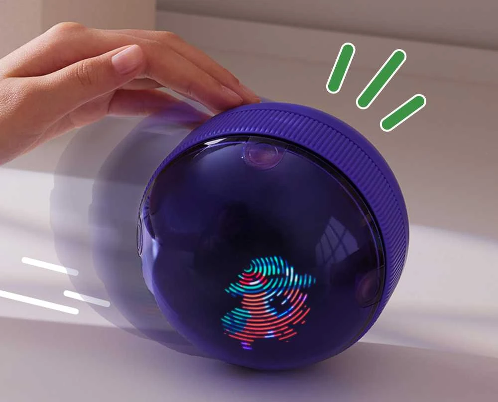 NAUJIENA 2025! Interaktyvus skaitmeninis gyvūnėlis žiurkėno rate BITZEE Hamster Ball
