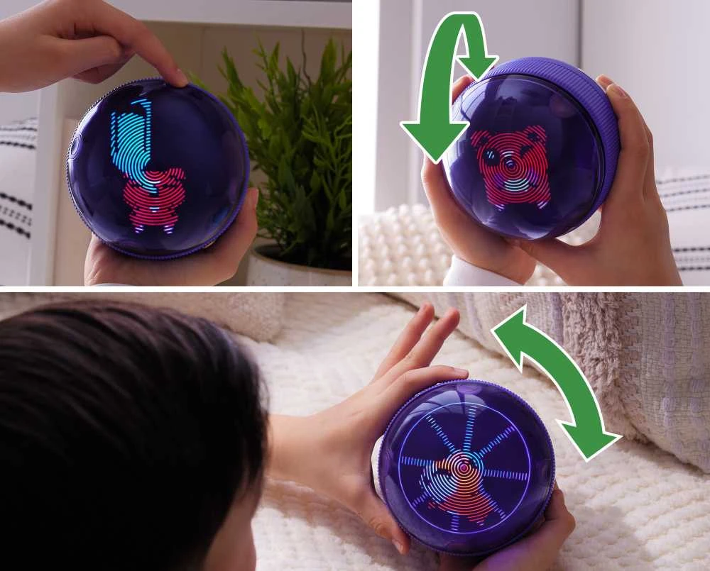 NAUJIENA 2025! Interaktyvus skaitmeninis gyvūnėlis žiurkėno rate BITZEE Hamster Ball