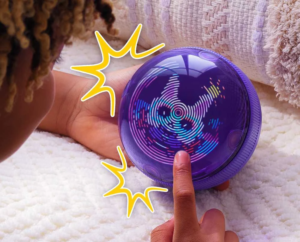 NAUJIENA 2025! Interaktyvus skaitmeninis gyvūnėlis žiurkėno rate BITZEE Hamster Ball