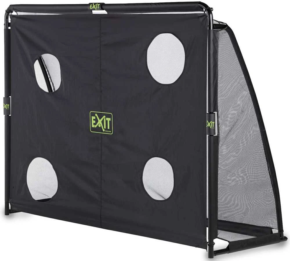 Mobilūs futbolo vartai su atmušimo sienelė Exit Coppa 220x170x80cm