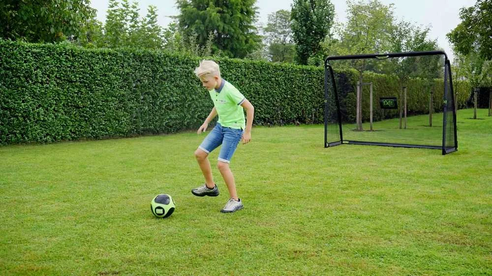 Mobilūs futbolo vartai su atmušimo sienelė Exit Coppa 220x170x80cm